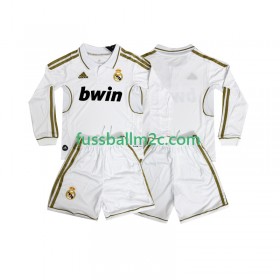 Fußballtrikots Real Madrid 2011 2012 Retro Kinder Heim Trikotsatz Langarm